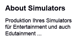 About Simulators: Produktion Ihres Simulators für Entertainment und auch Edutainment ...